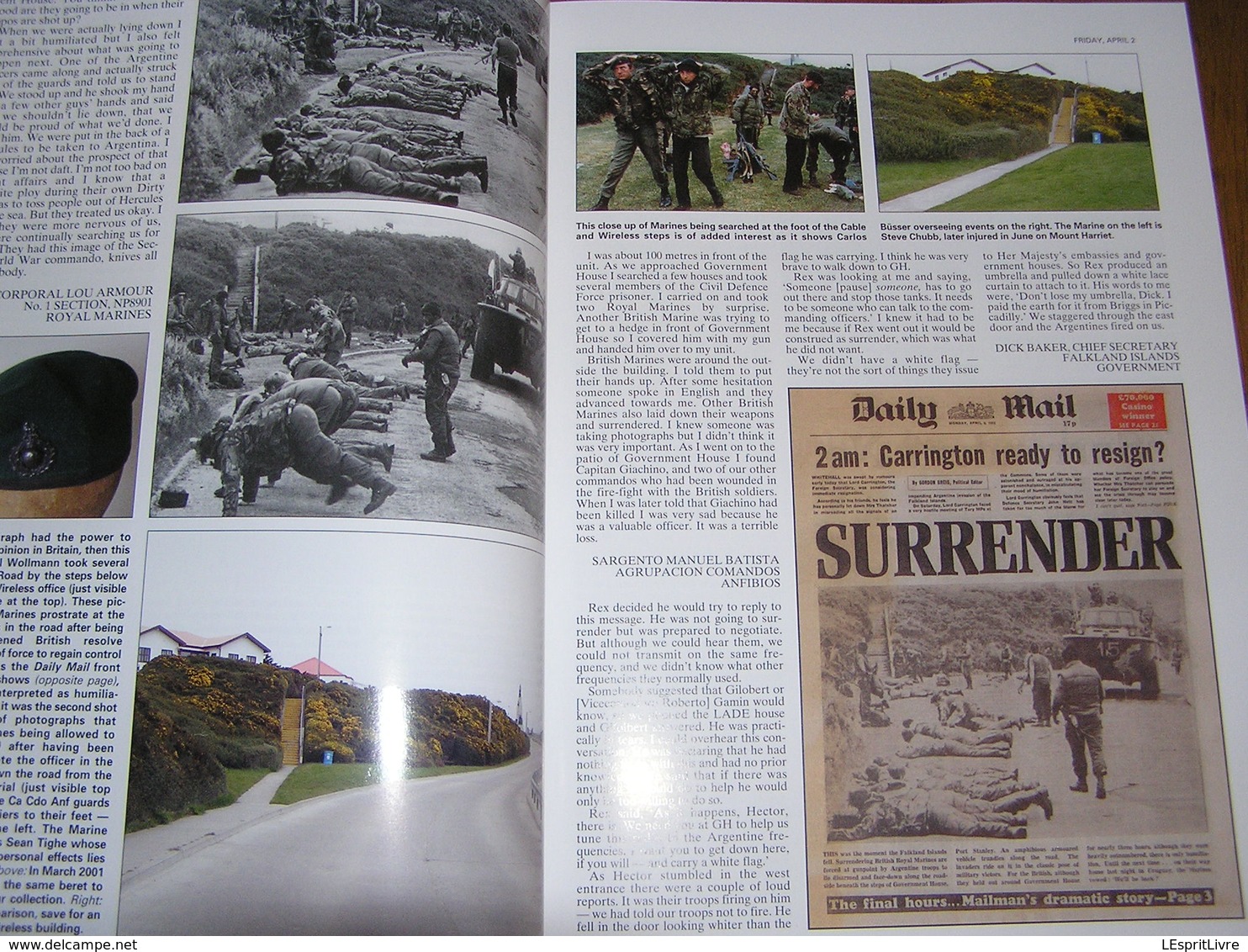 THE FALKLANDS WAR Then and Now Guerre Argentine UK Royaume Uni Argentina 1982 Islands British Task Force Marine Aviation