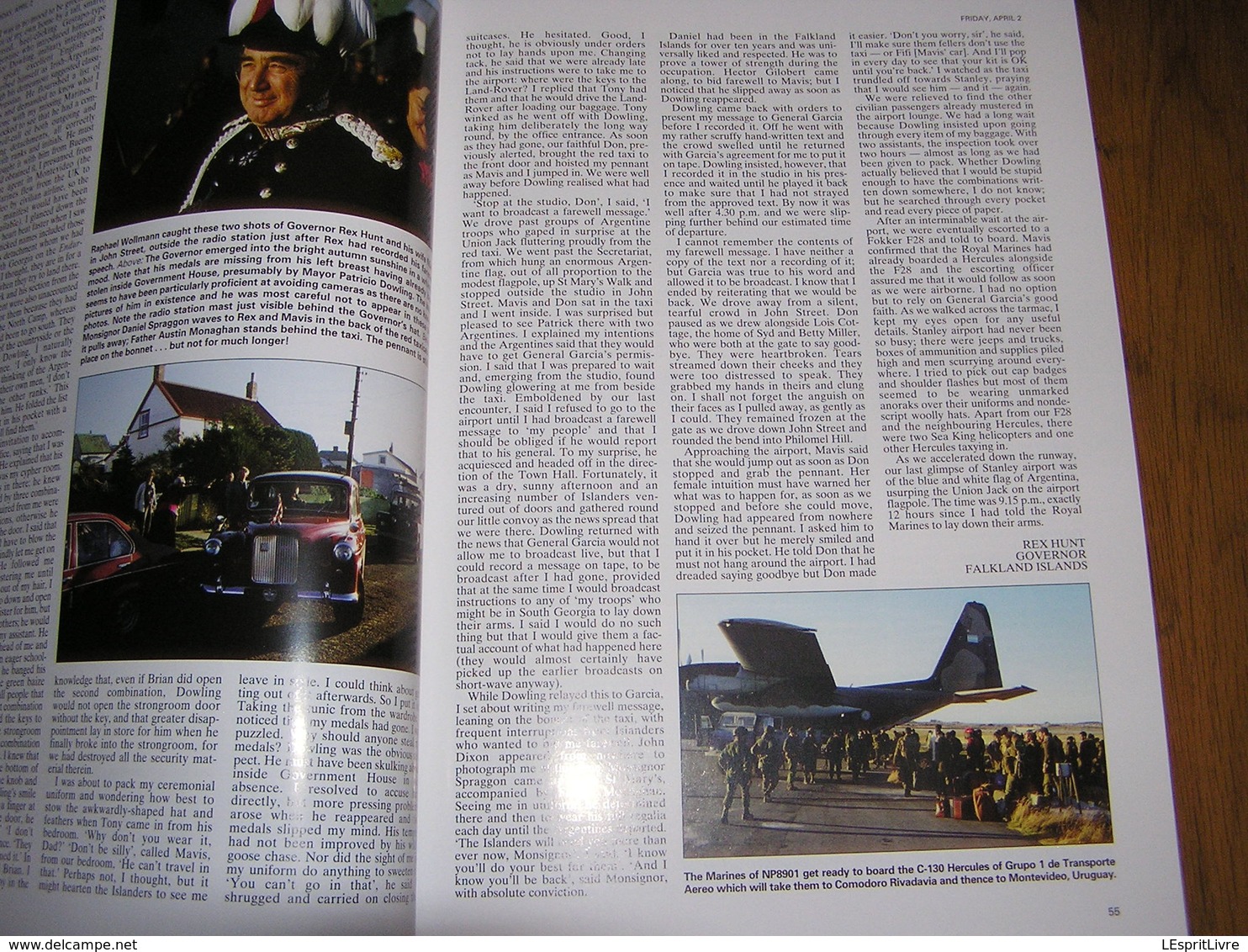 THE FALKLANDS WAR Then and Now Guerre Argentine UK Royaume Uni Argentina 1982 Islands British Task Force Marine Aviation