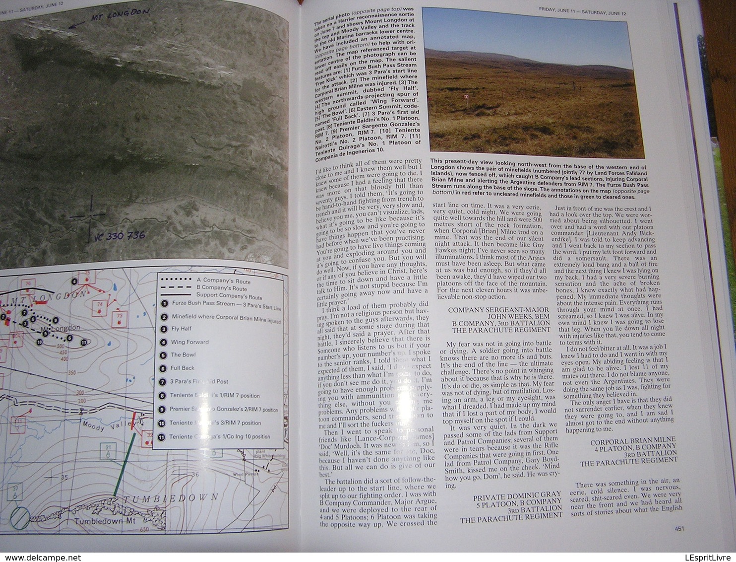 THE FALKLANDS WAR Then and Now Guerre Argentine UK Royaume Uni Argentina 1982 Islands British Task Force Marine Aviation