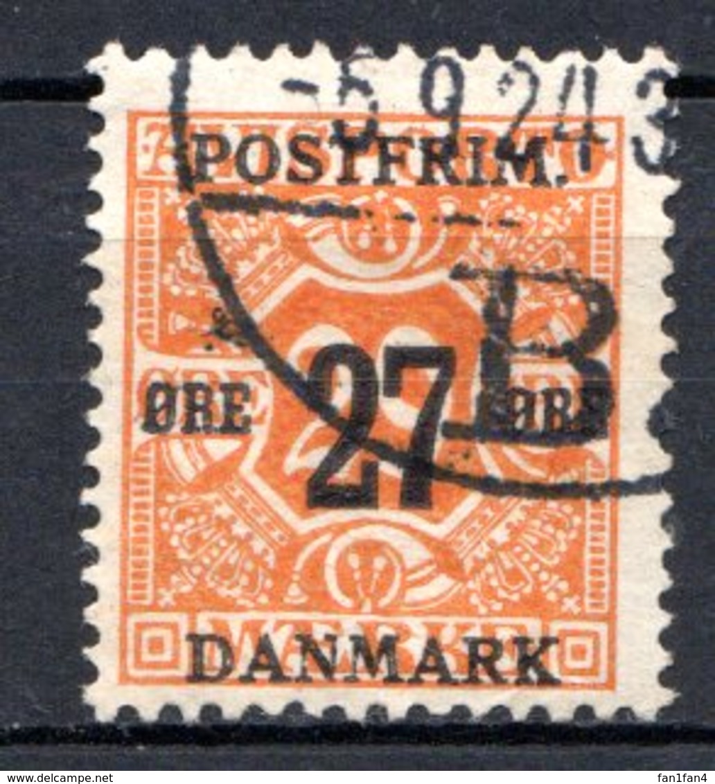 DANEMARK (Royaume) - 1918 - N° 101 - 27 S. 29 Jaune Foncé - (Timbre Pour Journaux) - Oblitérés