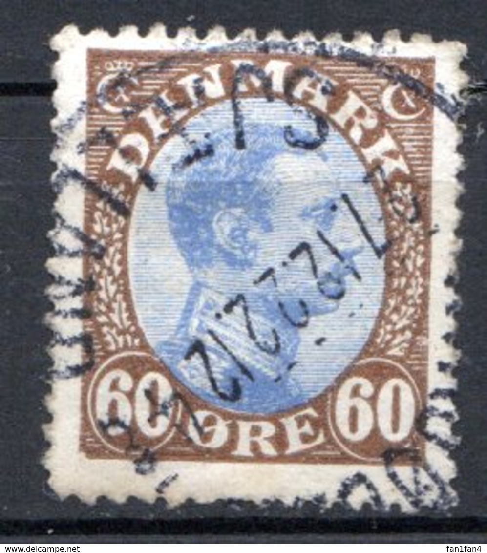 DANEMARK (Royaume) - 1919-20 - N° 113 - 60 Brun Et Outremer - (Christian X) - Used Stamps