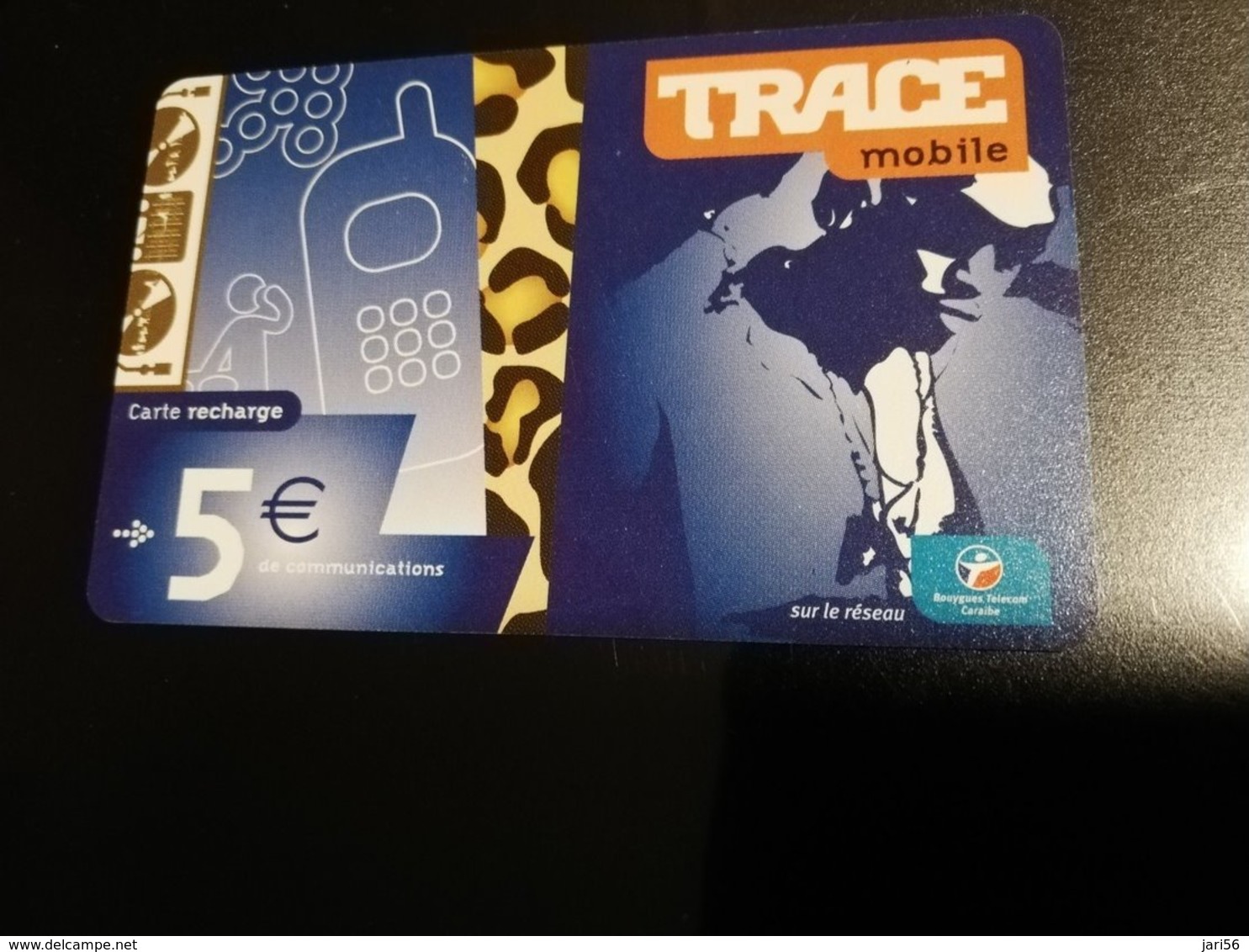 Caribbean Phonecard St Martin French Caribbean ANTILLES FRANCAISES RECHARGE BOUYGUES  5 EURO Trace  **041 ** - Antillen (Französische)