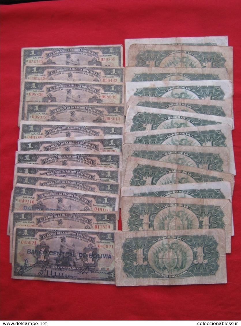 Bolivia Banknotes Lot 200+ - Vrac - Billets