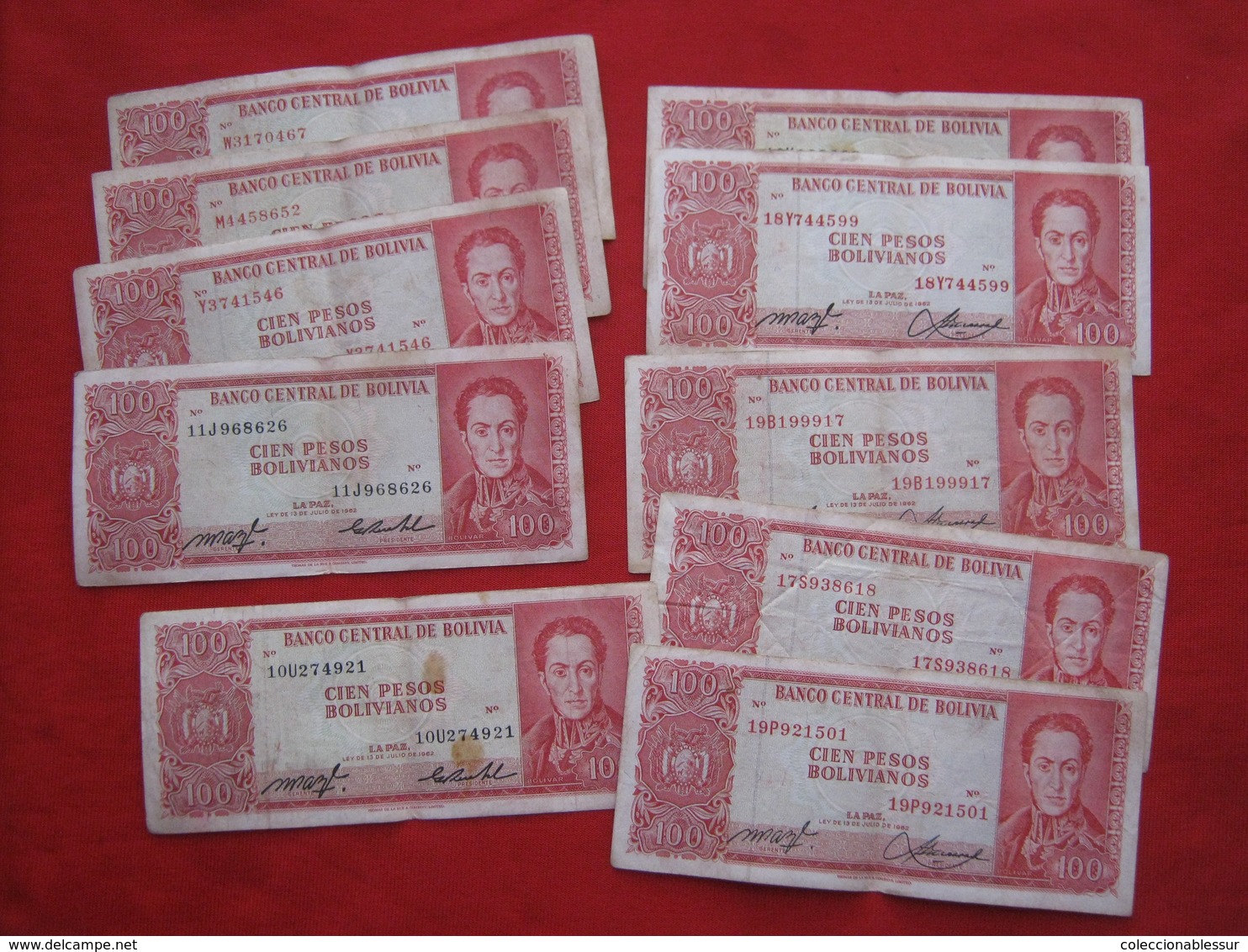 Bolivia Banknotes Lot 200+ - Vrac - Billets