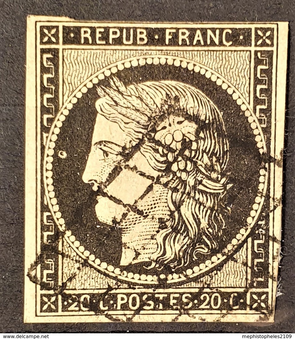 FRANCE 1849 - Canceled - YT 3a - 20c - 1849-1850 Ceres