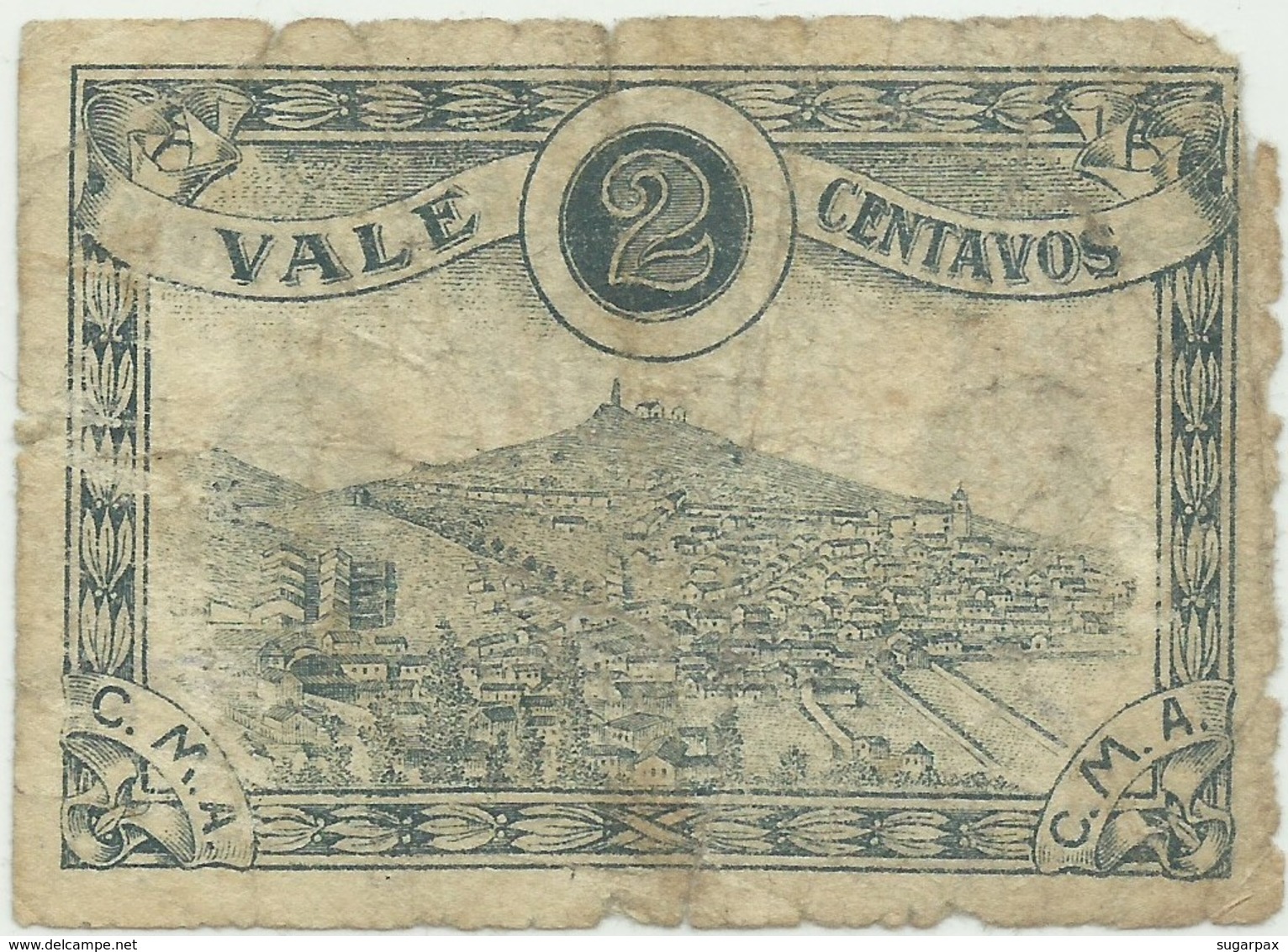 ALJUSTREL - Cédula De 2 Centavos - M.A. 156 - Used - ND - Portugal - Emergency Paper Money - Notgeld - Portugal