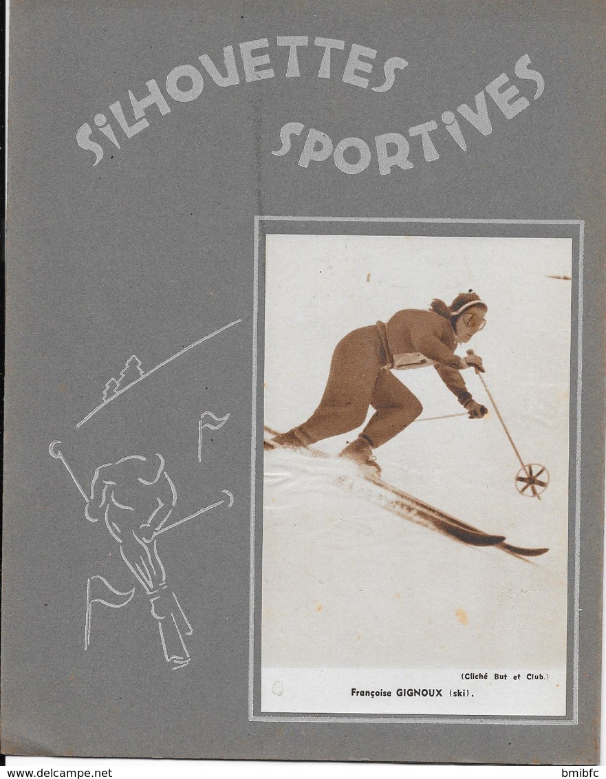Protège-cahier - Silhouettes Sportives ( Ski) -  Françoise GIGNOUX - Deportes