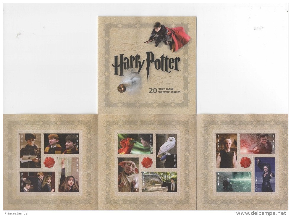 USA (2013) - 20 Stamp Set -  /  Harry Potter - Cinema - Cinema