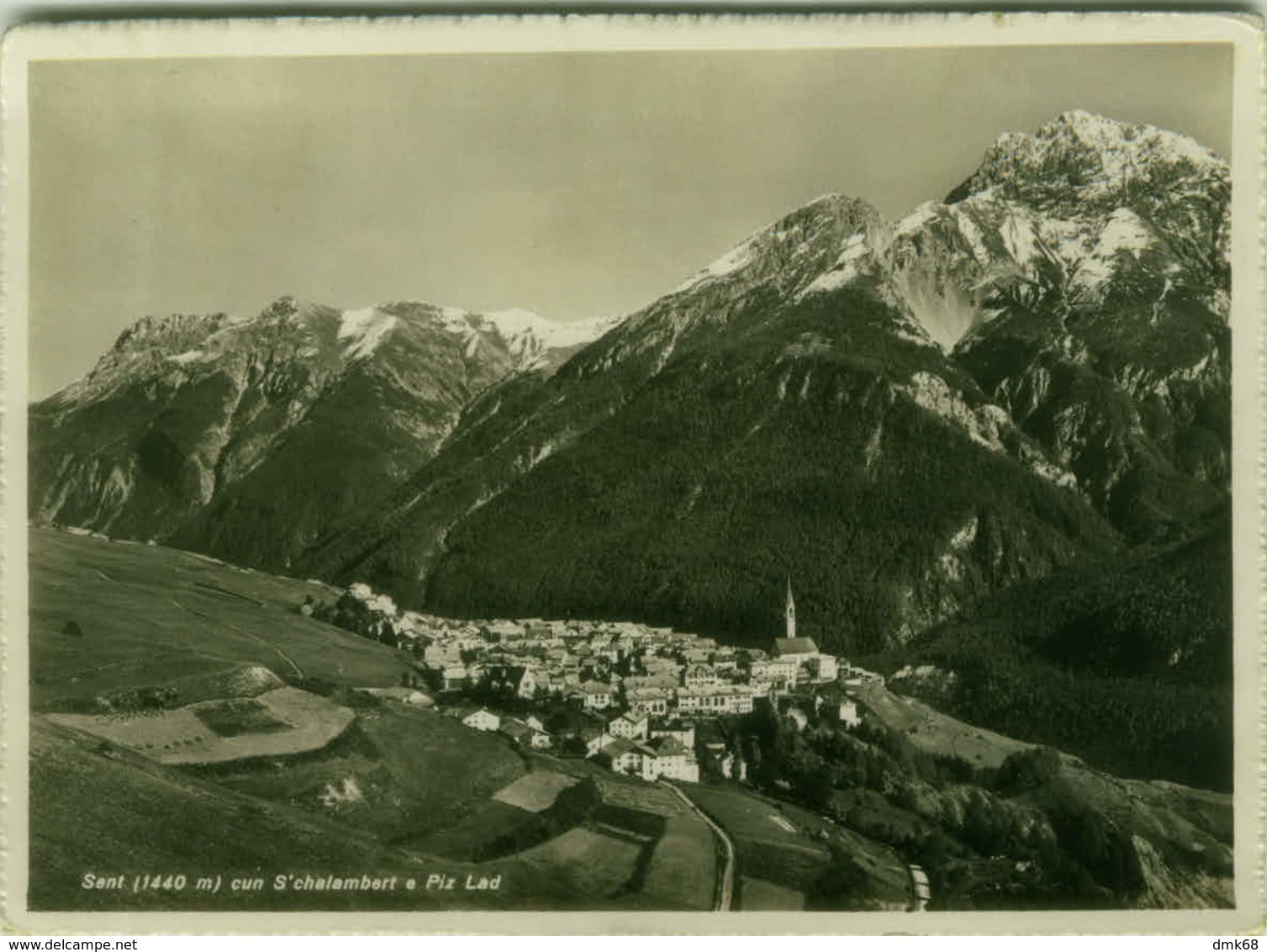 SWITZERLAND - SENT  CUN S'CHALAMBERT O PIZ LAD - PHOTOGLOB-WEHLRLI & VOUGA - 1940s (BG8017) - Sent