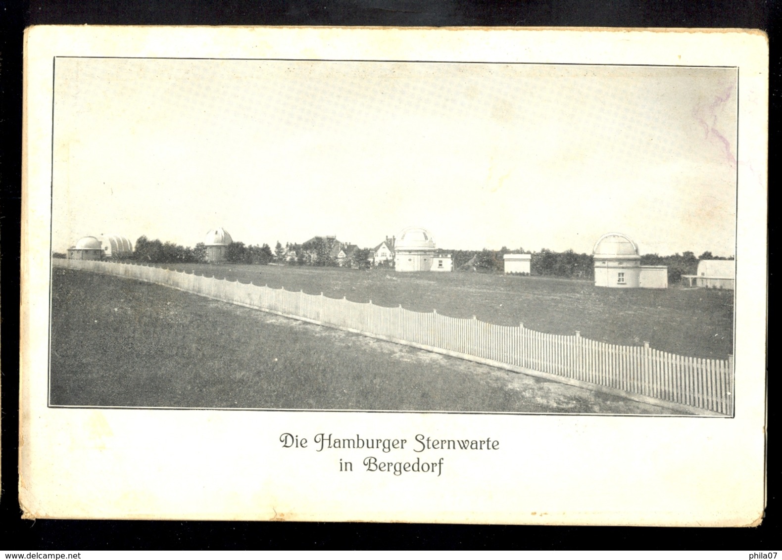 GERMANY - Die Hamburger Sternwarte In Bergedorf / Long Line Postcard Not Circualted - Bergedorf