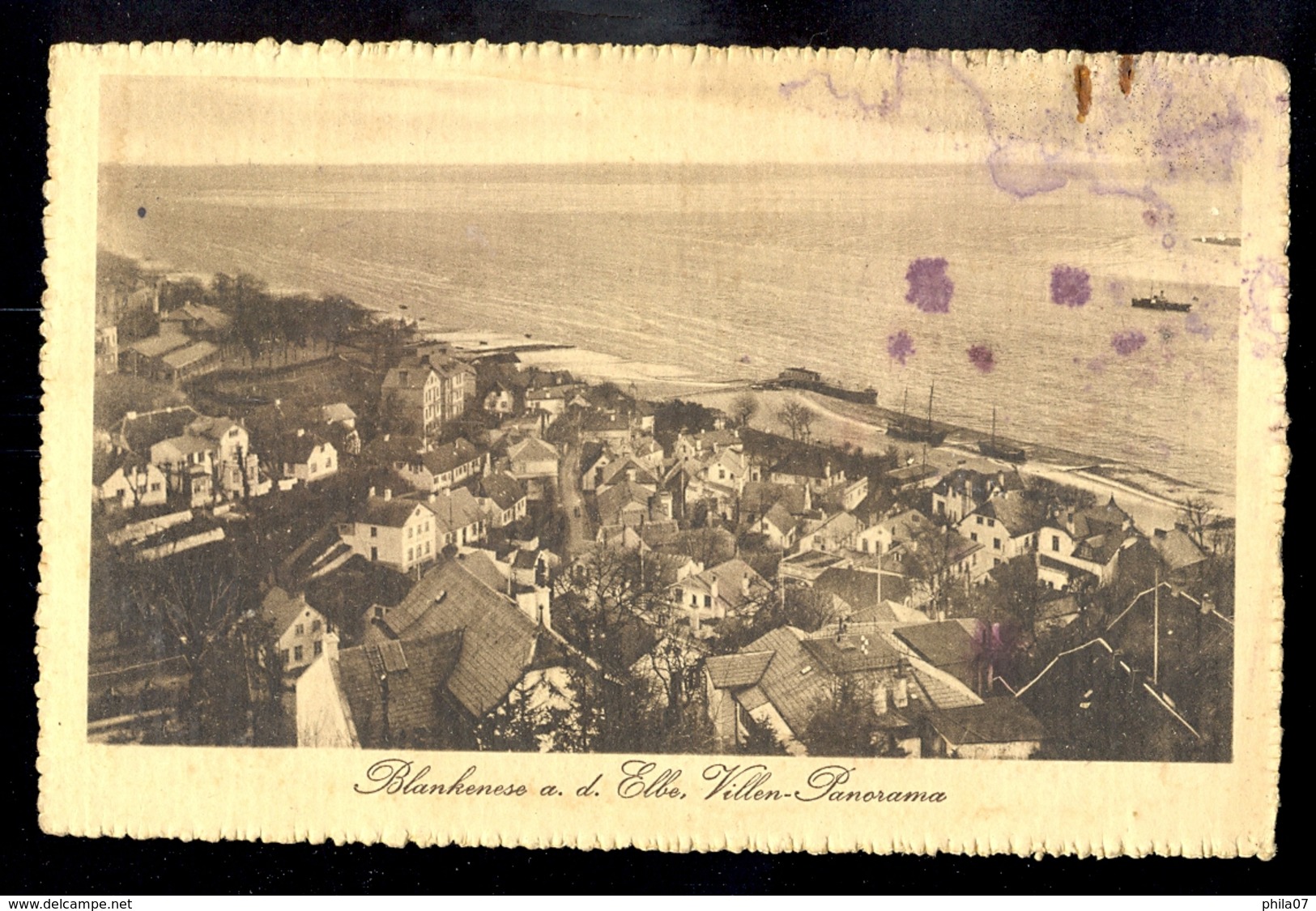 GERMANY - Blankenese A.d. Elbe Villen Panorama / Postcard Circulated - Blankenese