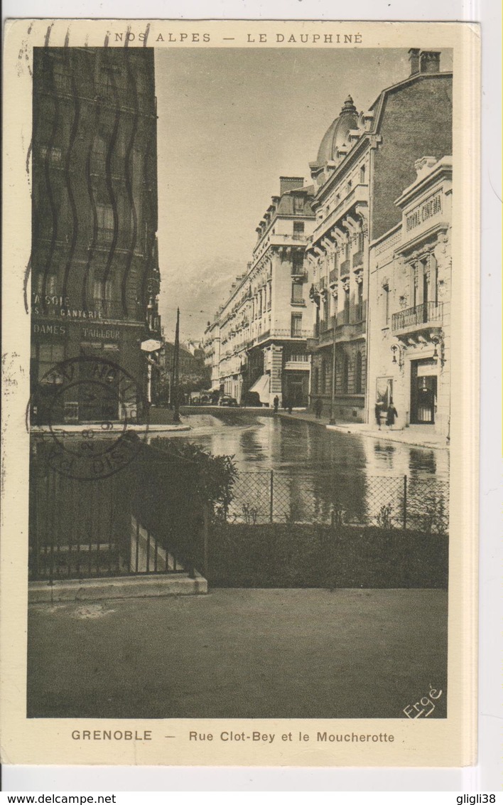 CPA-38-Isère- GRENOBLE- Rue Clot-Bey Et Le Moucherotte- - Grenoble