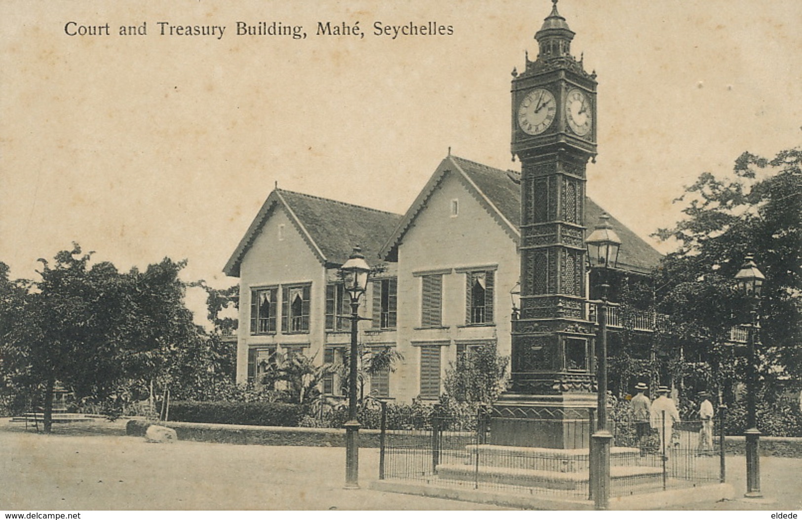 Mahé Seychelles Court And Treasury Building . Palais Justice . Horloge . Lampadaire. - Seychellen