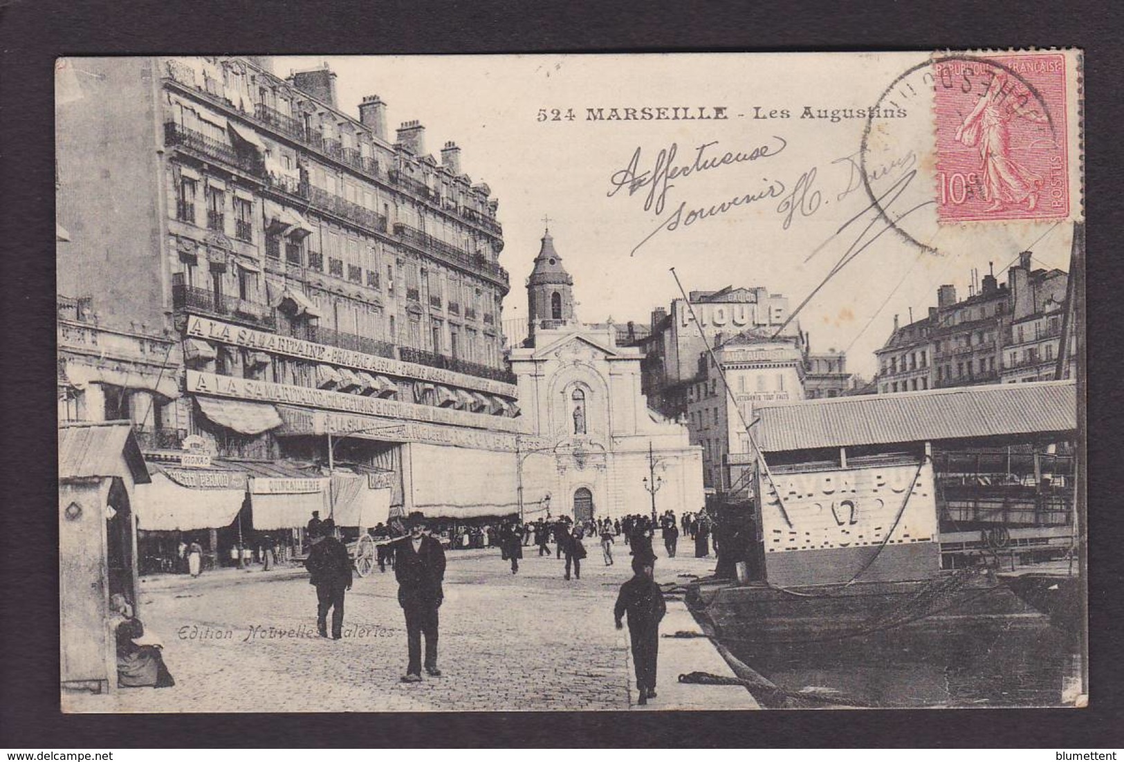 CPA Bouches-du-Rhône 13 Marseille Circulé Commerces Shop - Straßenhandel Und Kleingewerbe