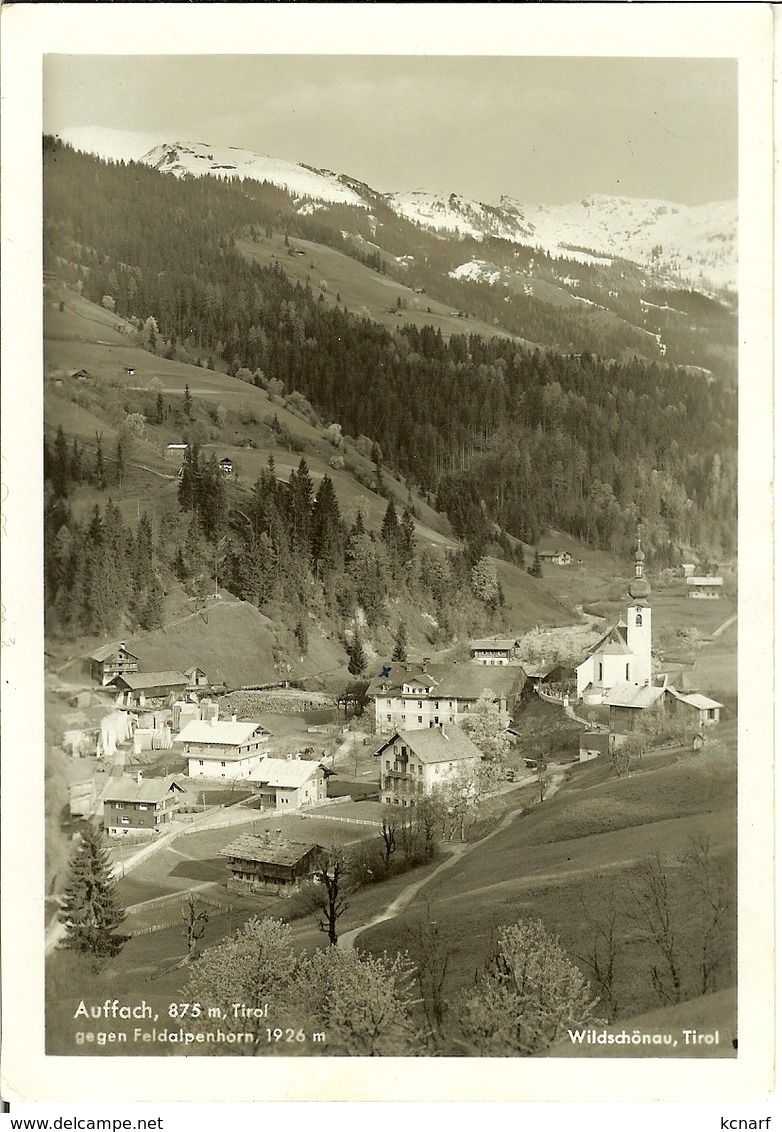 CP De AUFFACH " Gegen Feldalpenhorn " Wildschönau " Gafthof U. Pension - Wildschönau