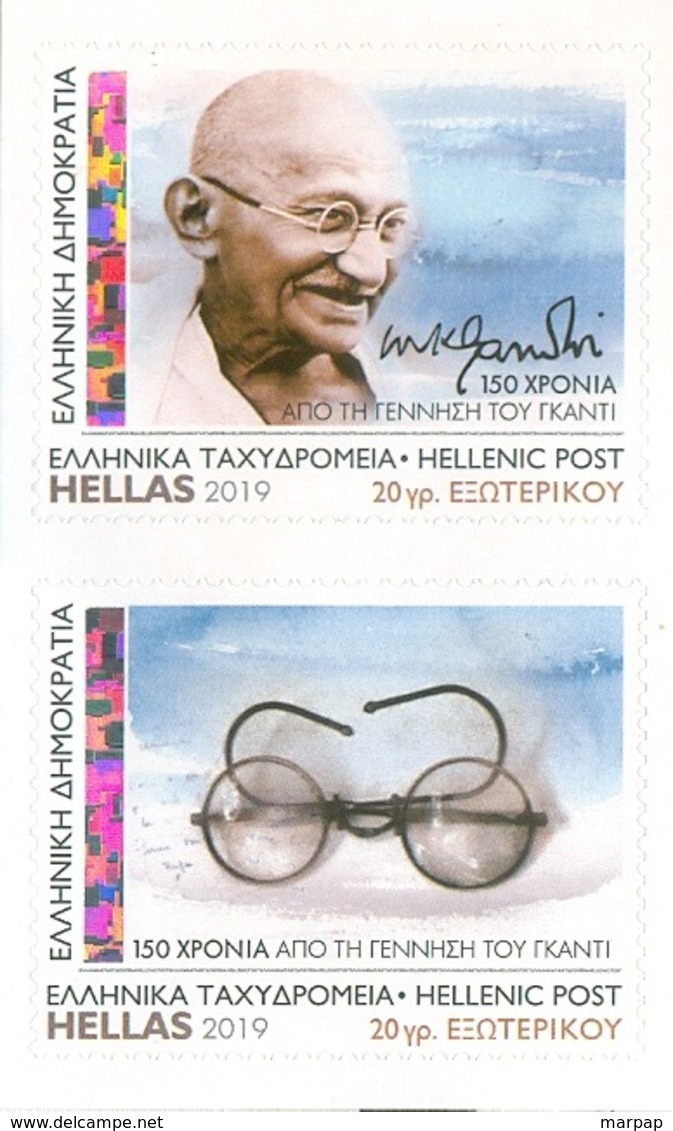 Greece, 2019 Issue, MNH Selhadhesive Booklet (GANDHI) - Neufs