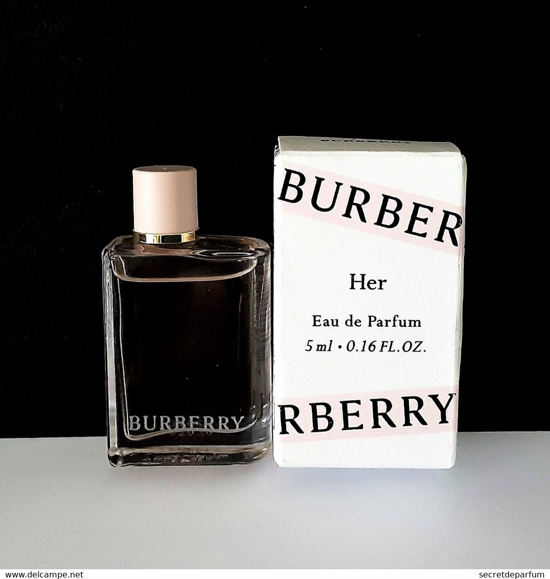 Miniatures De Parfum  BURBERRY HER   EDP   4  Ml + Boite - Miniatures Femmes (avec Boite)