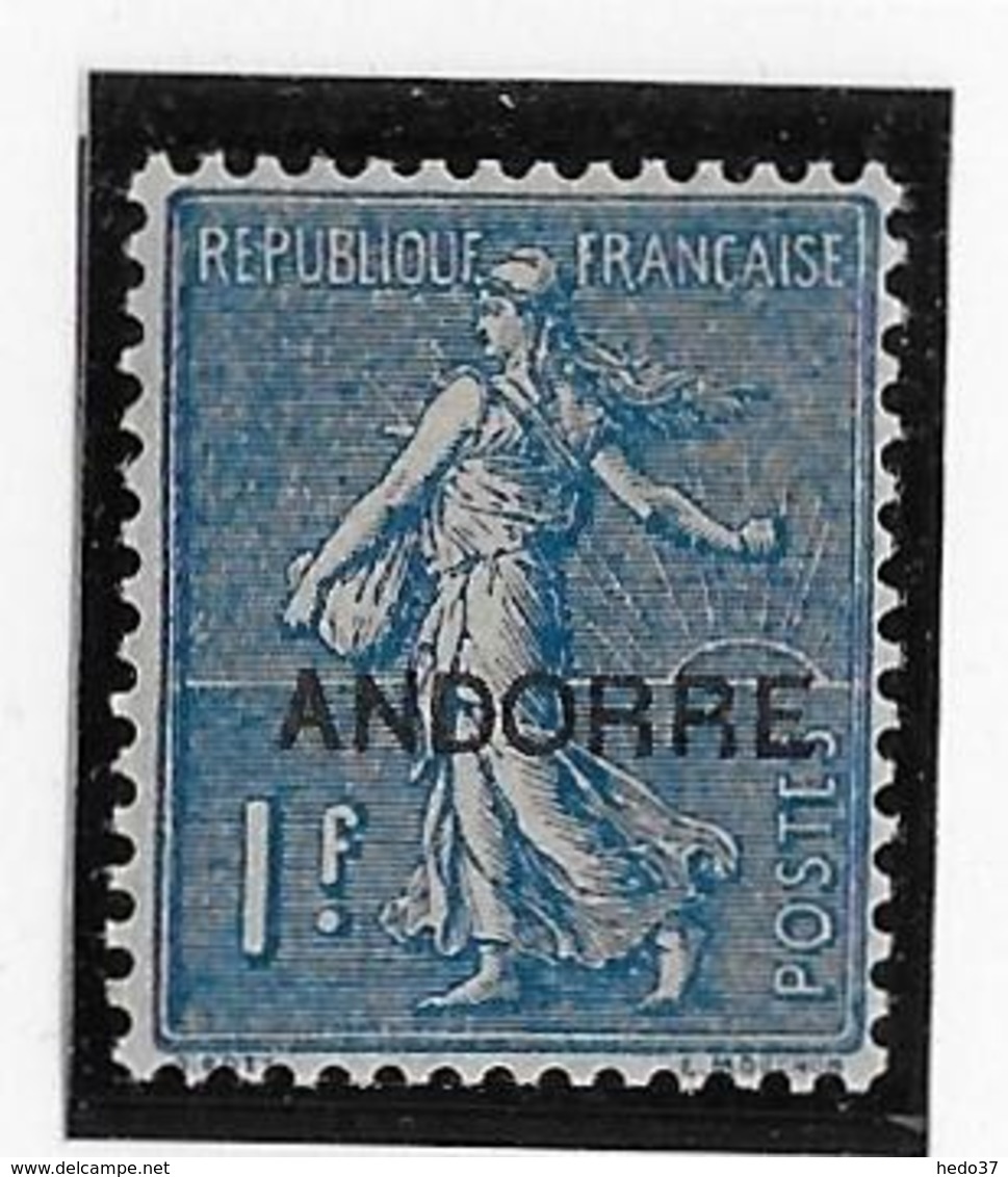 Andorre N°18 - Neuf * Avec Charnière - TB - Neufs