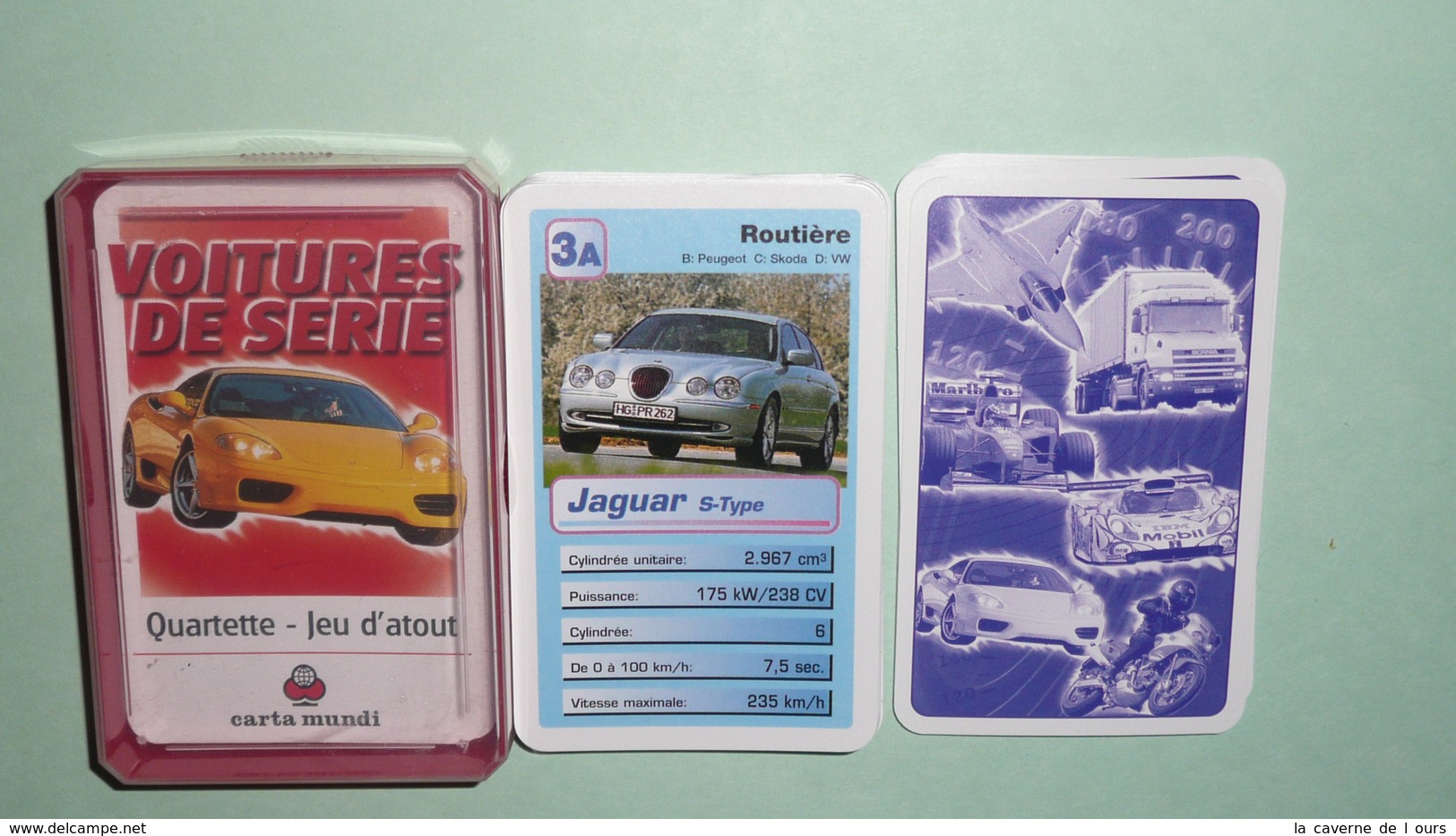 Rare Jeu De Cartes, Familles, Quartettes, Atouts D'atout, Voitures De Série Automobile Auto Voiture - Autres & Non Classés