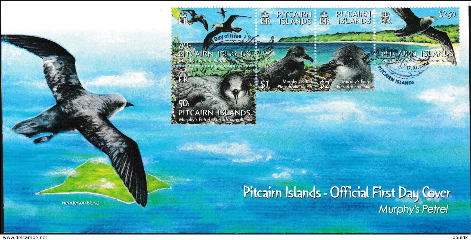 Pitcairn Islands FDC 2004 Murphys Petrel Birds (LB12F) - Altri & Non Classificati