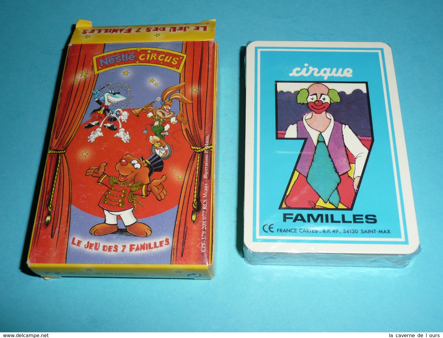 Rare Jeu De Des 7 Sept Familles NEUF, NESTLE Circus, Cirque - Autres & Non Classés