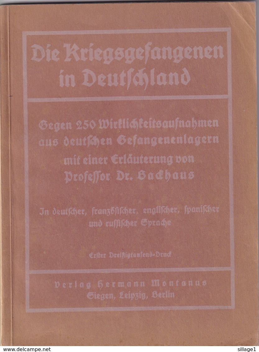 Livre > Allemand > Histoire >  Guerre Mondiale > 1914-1918 > 1915 > Les Camps De Prisonniers De Guerre En Allemagne - 5. Zeit Der Weltkriege