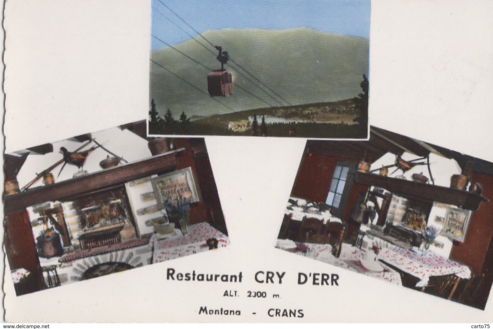 Suisse - Crans-Montana - Restaurant Cry D'Err - Téléphérique - Vue Intérieure Restaurant - Crans-Montana
