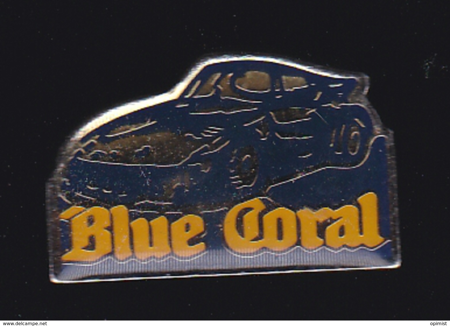 63013-Pin's. Porsche 911 GT1.Blue Coral Porsche . - Porsche