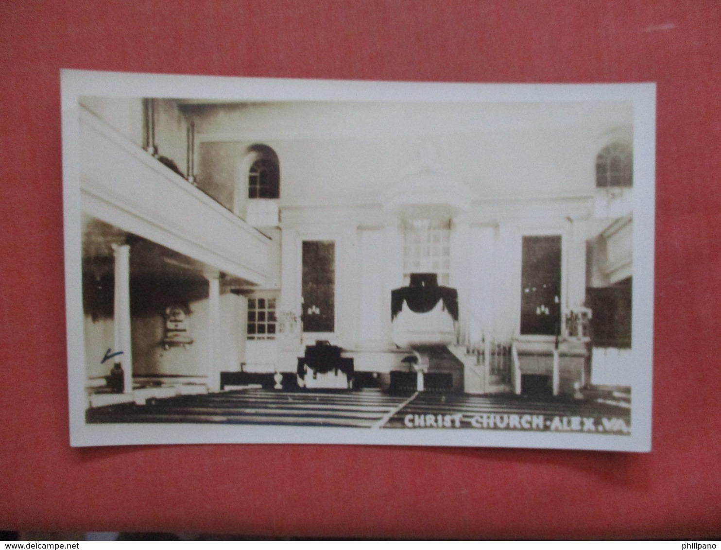 RPPC  Interior Christ Church    Alexandria Virginia >   Ref 3924 - Alexandria