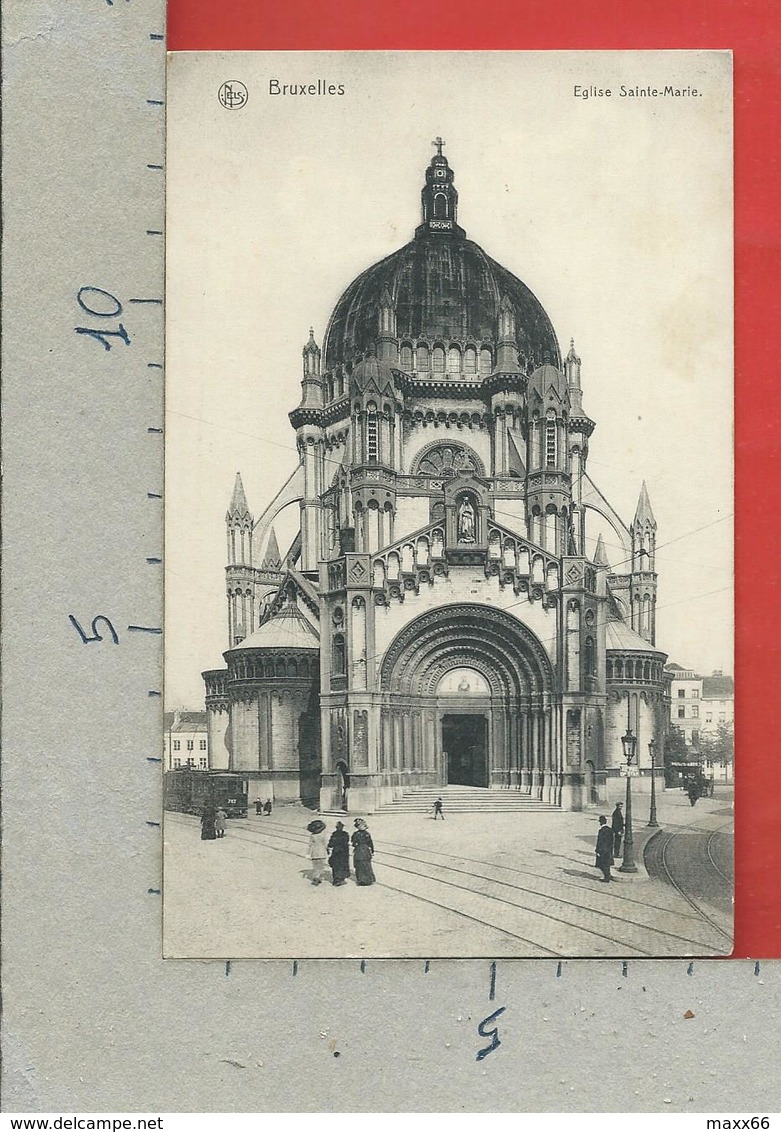CARTOLINA NV BELGIO - BRUXELLES - Eglise Sainte Marie - 9 X 14 - Monumenti, Edifici
