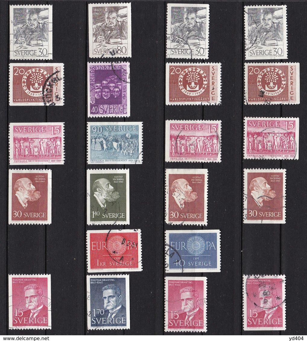 SE194 – SUEDE – SWEDEN – 1960 – FULL YEAR SET – Y&T 446/57 USED 11 € - Gebruikt