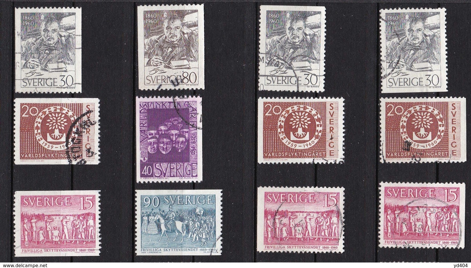 SE194 – SUEDE – SWEDEN – 1960 – FULL YEAR SET – Y&T 446/57 USED 11 € - Gebruikt