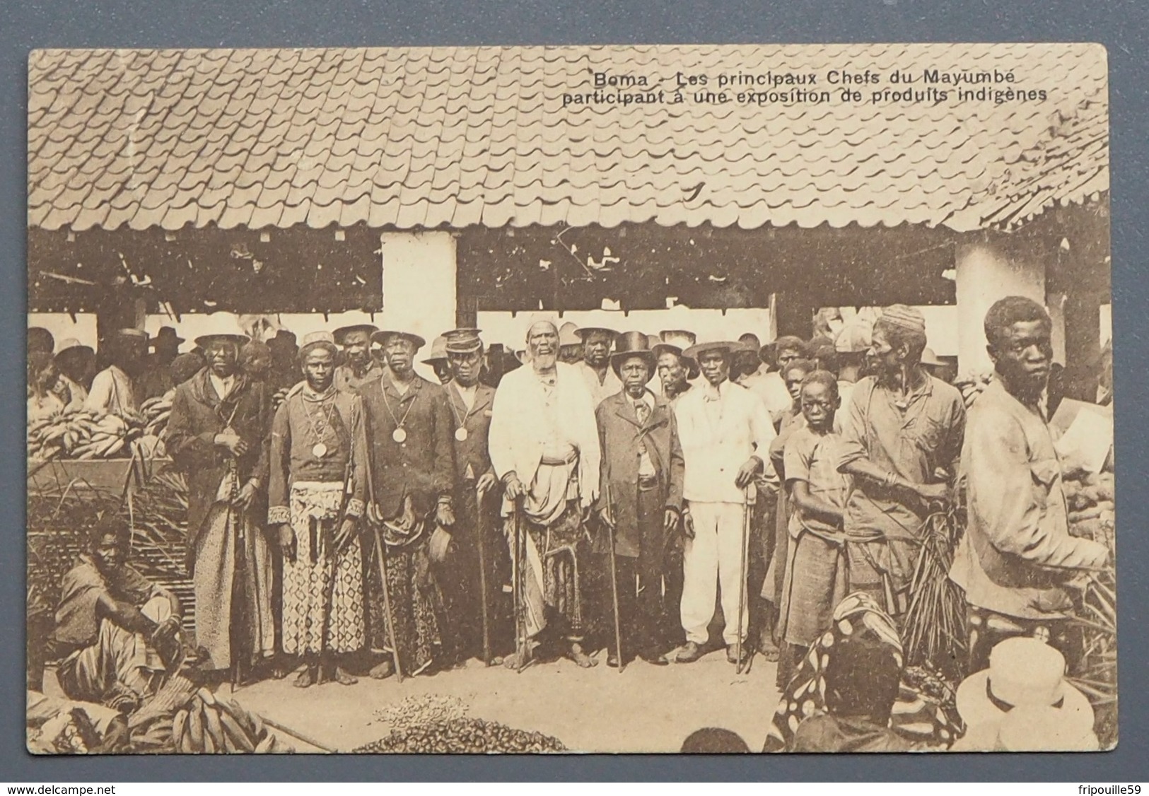 Boma - Principaux Chefs Du Mayumbé - Exposition Produits Indigènes - 1910 - Ed. J.P.L.-W507 - Cachet Léopoldville - Congo Belge