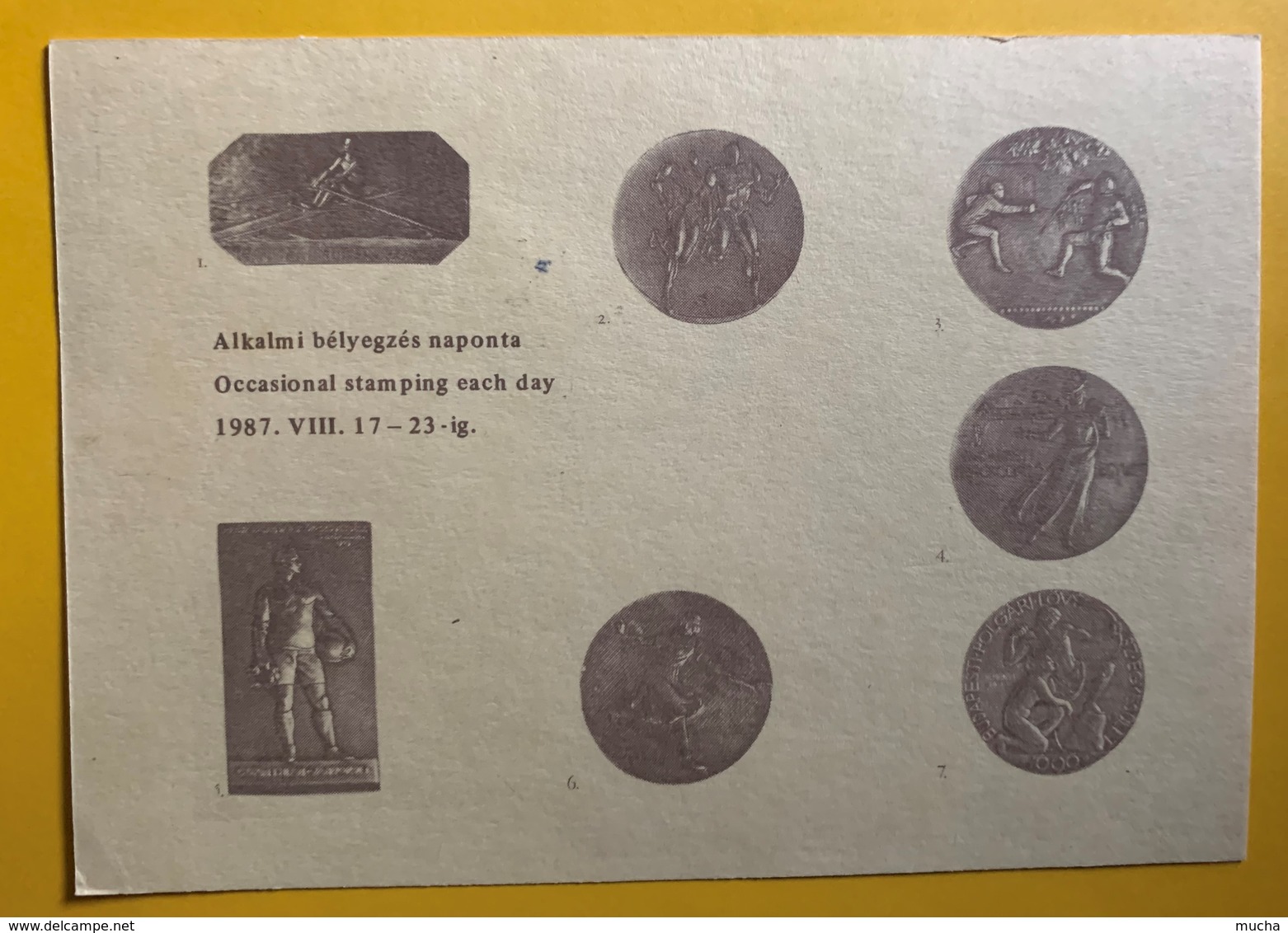 10065 - Aviron Carte Museum Of Physical Education And Sports Exposition Of Sport Medals Budapest 17.08.1967 - Rowing