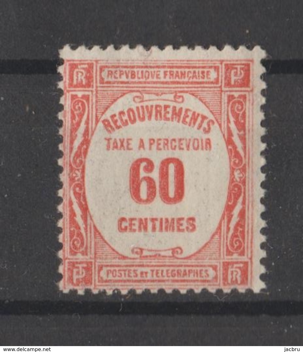 Taxe N° 58 NEUF** - 1859-1959 Postfris