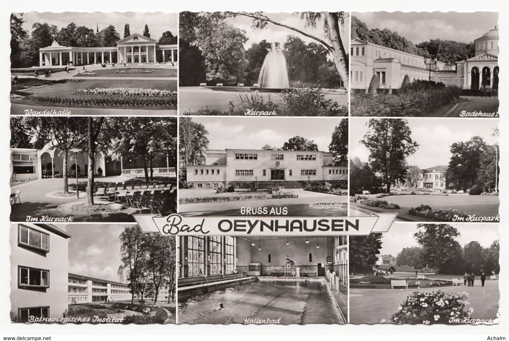 Bad Oeynhausen - 9 Ansichten - 1956 - Bad Oeynhausen