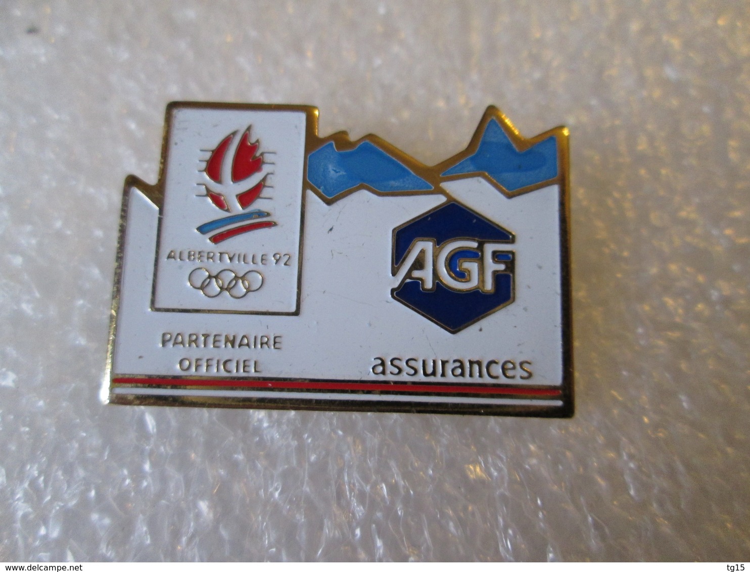 PIN'S   A G F   ALBERTVILLE  92  JEUX OLYMPIQUES - Jeux Olympiques