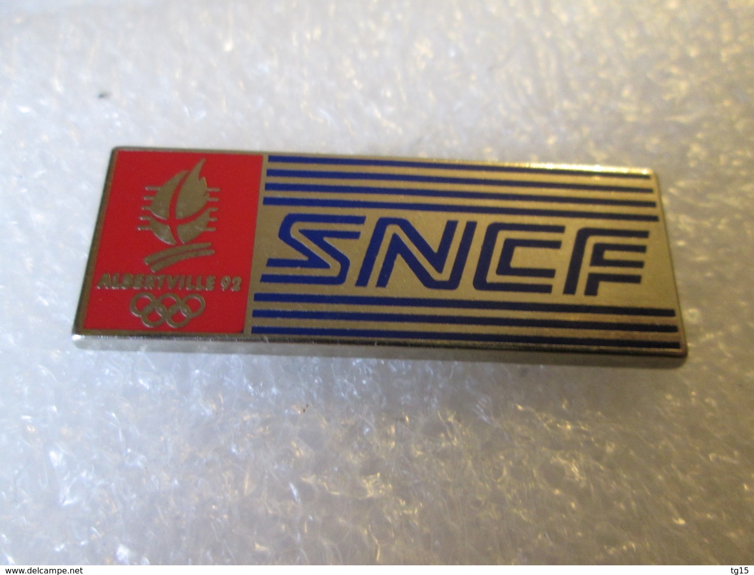 PIN'S   SNCF  ALBERTVILLE  JEUX OLYMPIQUES   Zamak  Decat - Olympic Games