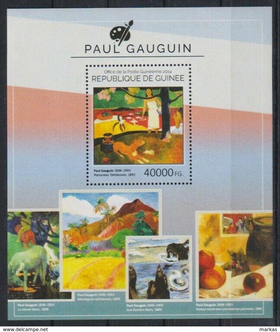 M352. Guinea - MNH - 2014 - Art - Paintings - Paul Gauguin - Bl. - Sonstige & Ohne Zuordnung