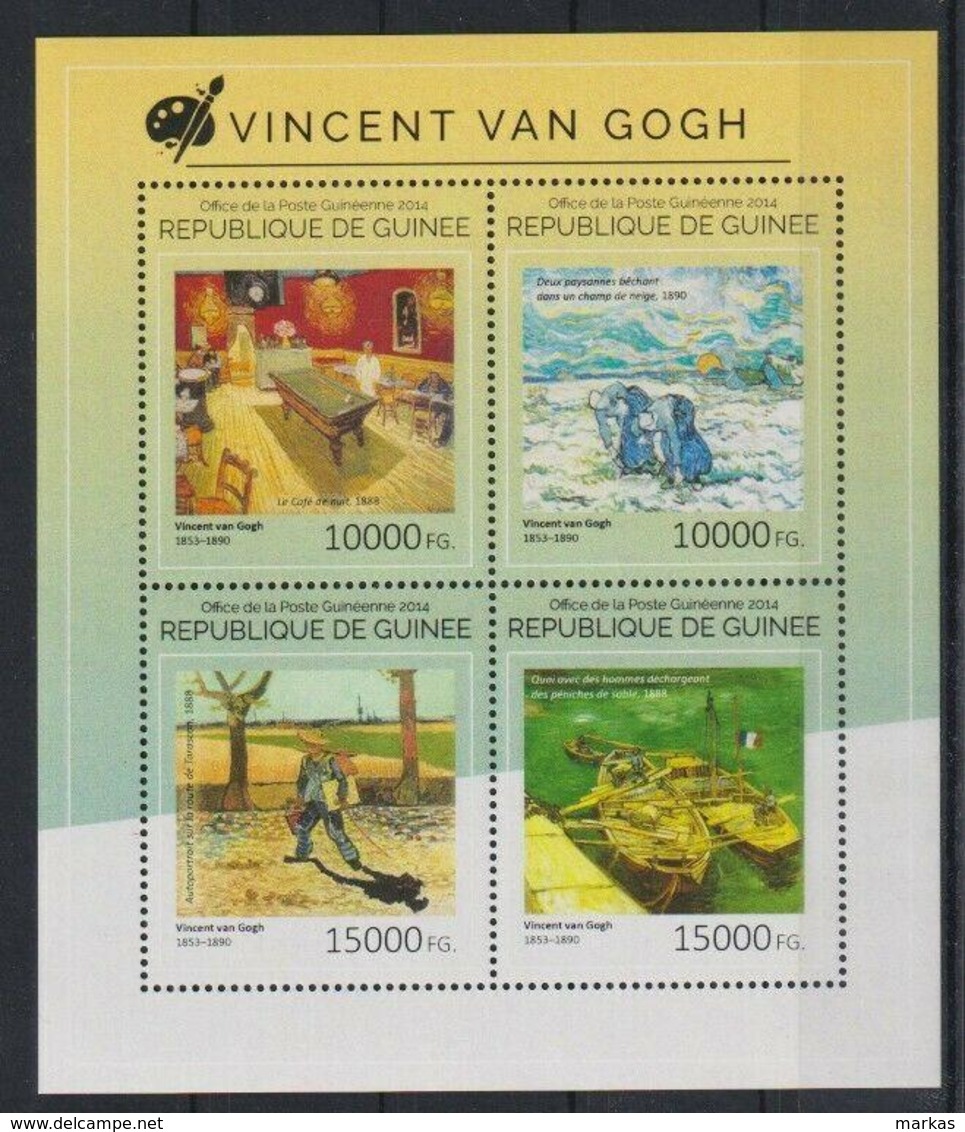 M352. Guinea - MNH - 2014 - Art - Paintings - Vincent Van Gogh - Sonstige & Ohne Zuordnung