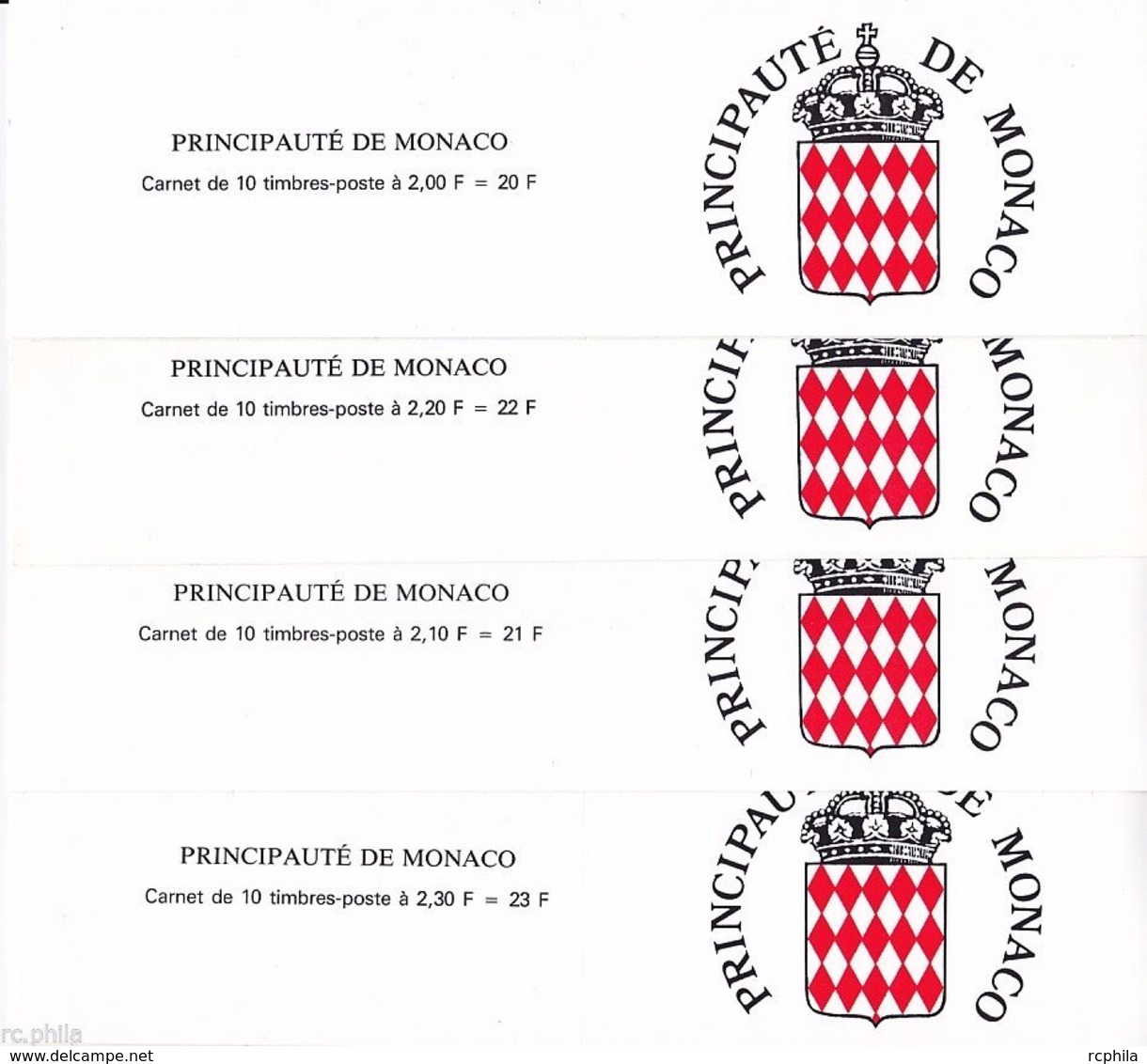 RC 15804 MONACO N° 3 / 6 COTE 49€ CARNETS VIEUX MONACO NEUF ** MNH TB - Booklets