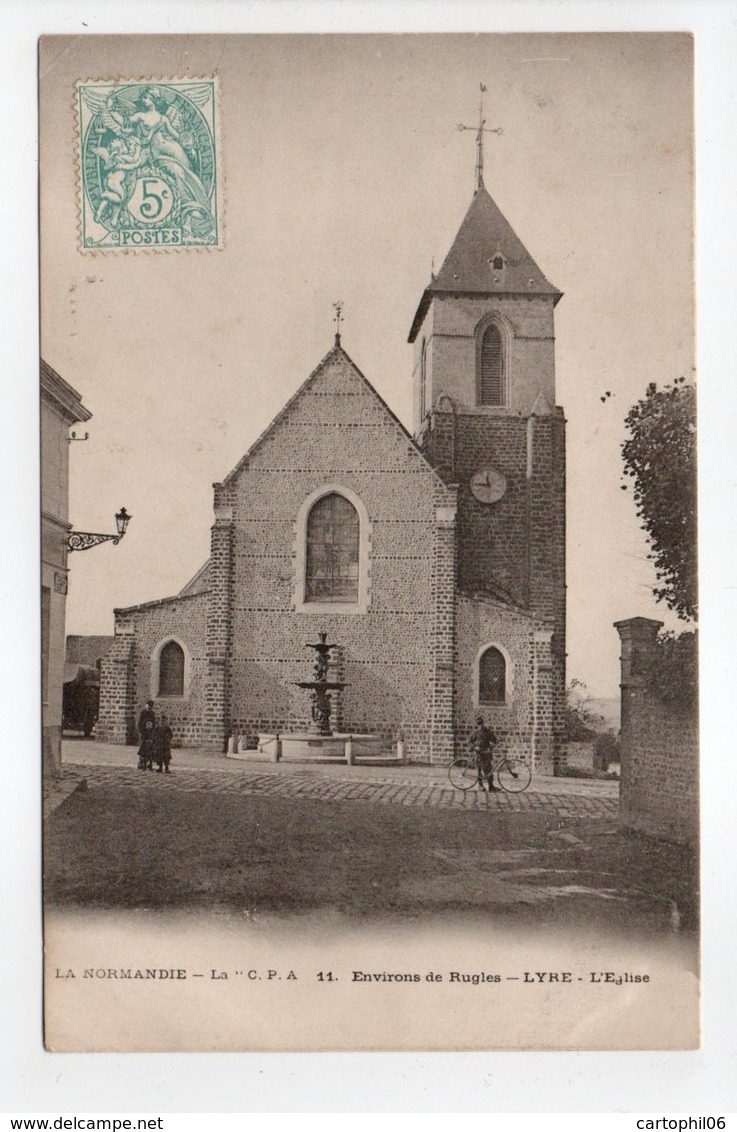 - CPA LYRE (27) - L'Eglise - Edition La C. P. A. N° 11 - - Autres & Non Classés