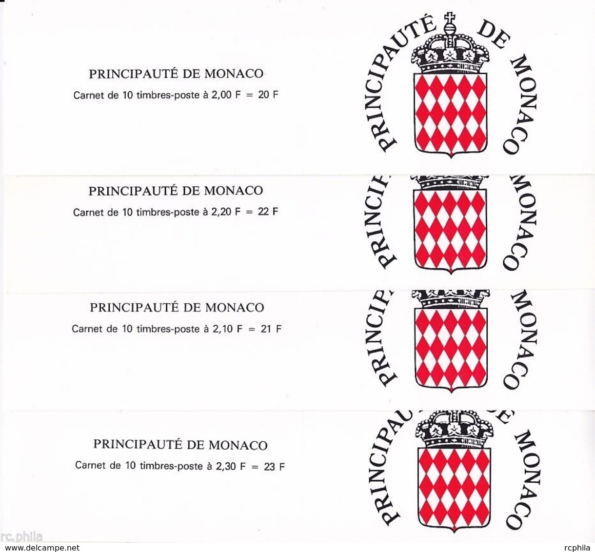 RC 15805 MONACO N° 3 / 6 COTE 49€ CARNETS VIEUX MONACO NEUF ** MNH TB - Unused Stamps