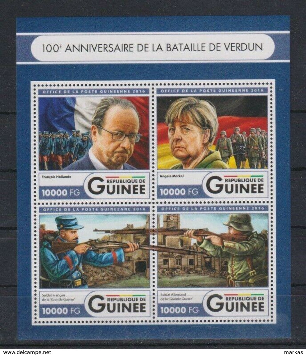 W747. Guinea - MNH - 2016 - Military - War - Famous People - Militaria