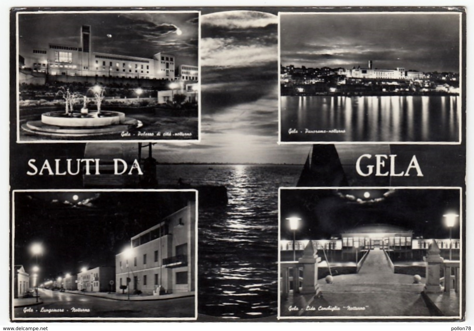SALUTI DA GELA - 1962 - VEDUTE - Gela