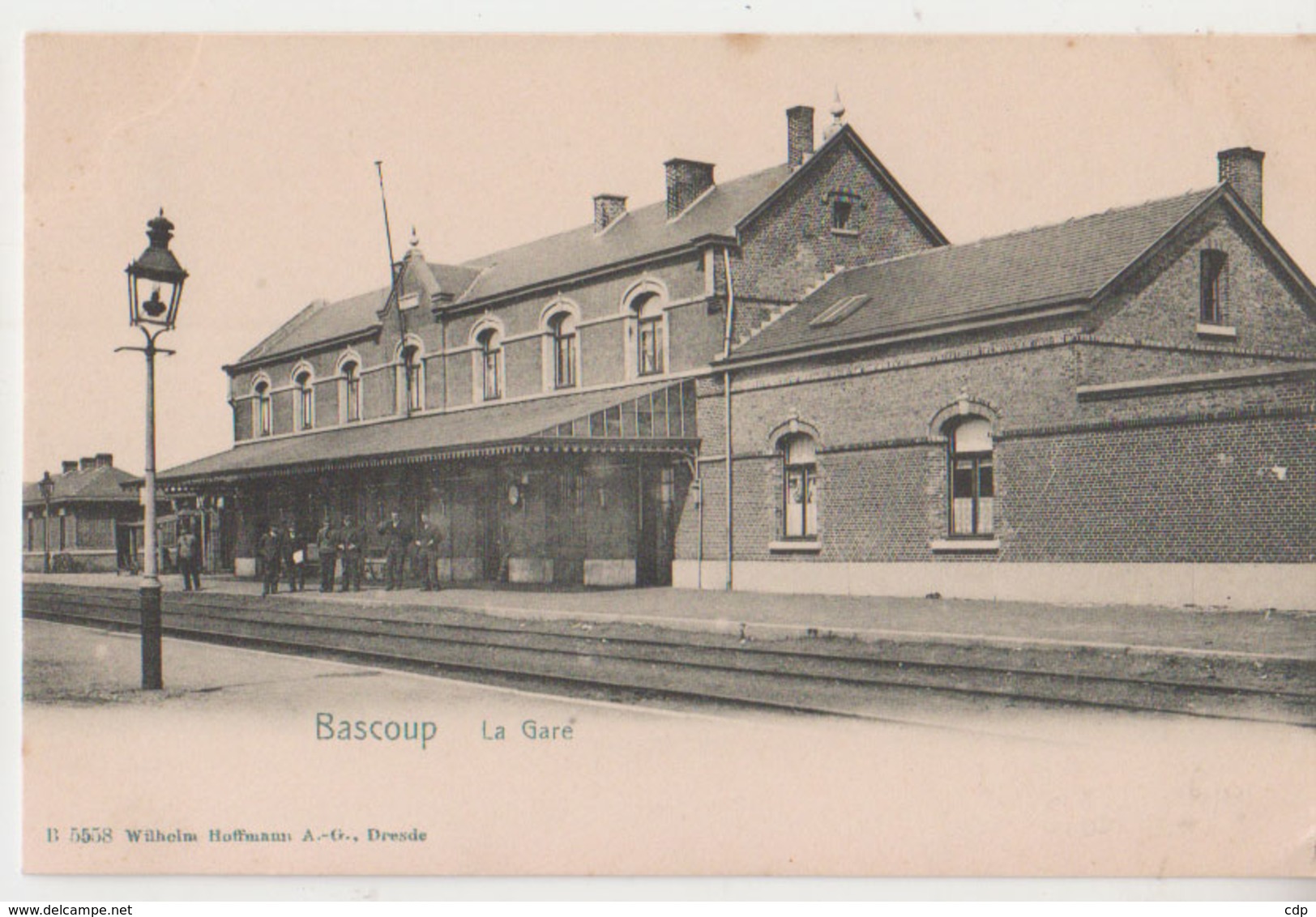 Cpa Bascoup  Gare - Chapelle-lez-Herlaimont