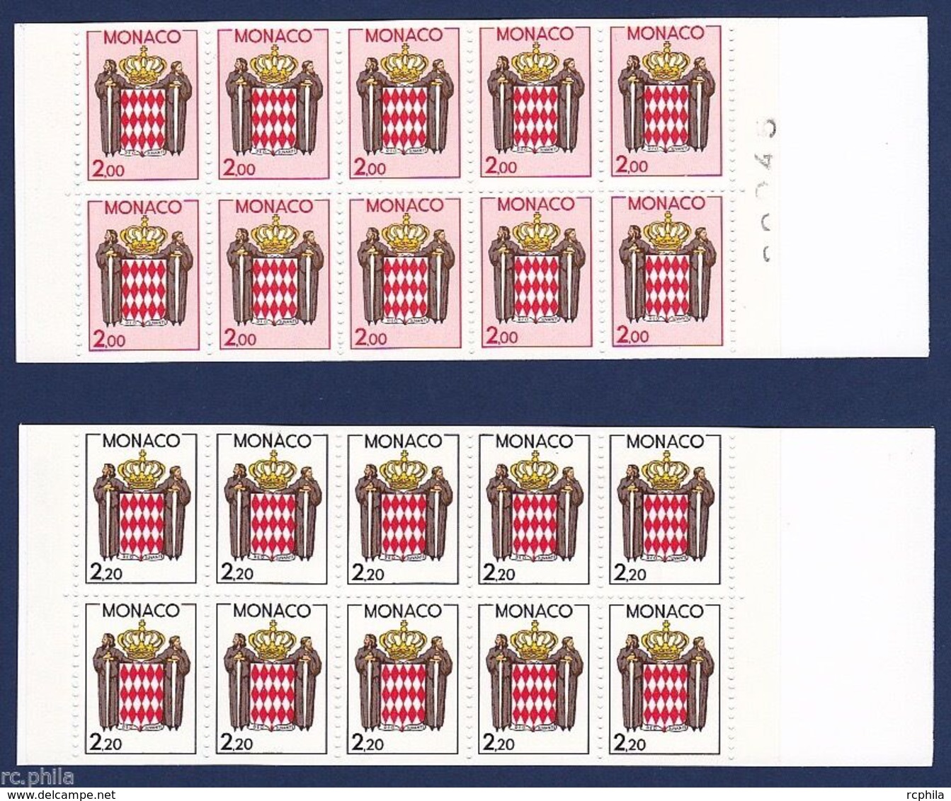 RC 15811 MONACO CARNETS N° 1 / 2 COTE 23€ LES 2 PREMIERS CARNETS DE MONACO NEUF ** MNH - Libretti