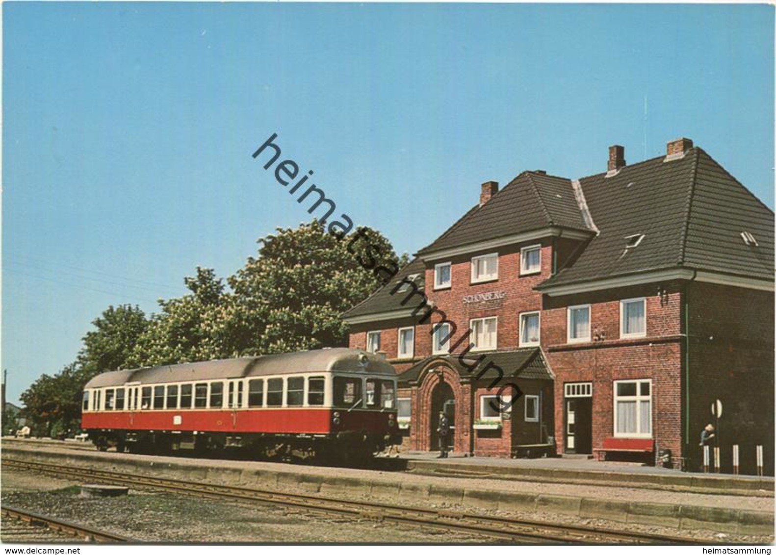 Schönberg - Bahnhof - AK Grossformat - Verlag Mielck O.H.G. Kiel - Schoenberg