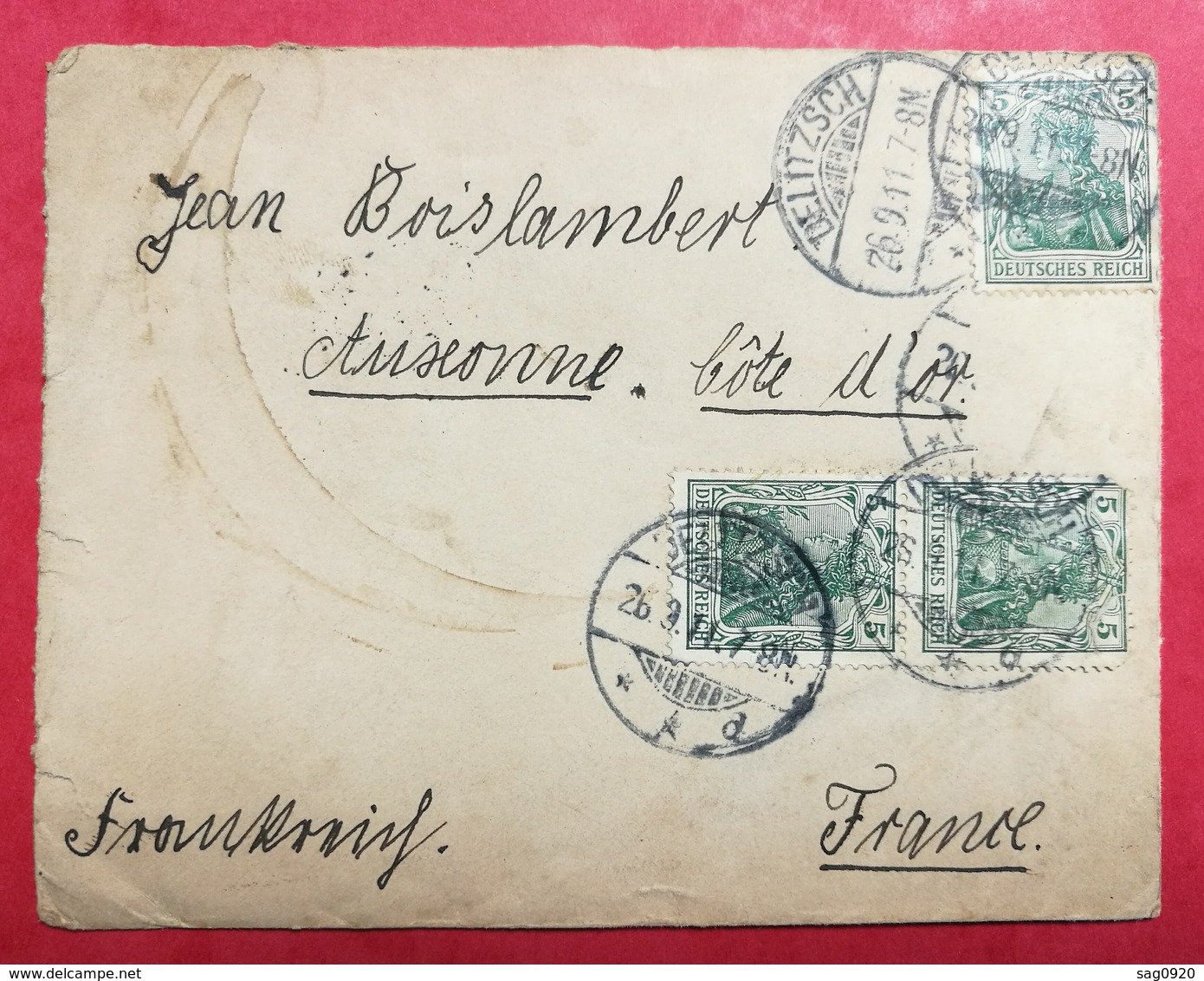 Allemagne. Enveloppe De Delitzsch Pour La France - Covers & Documents