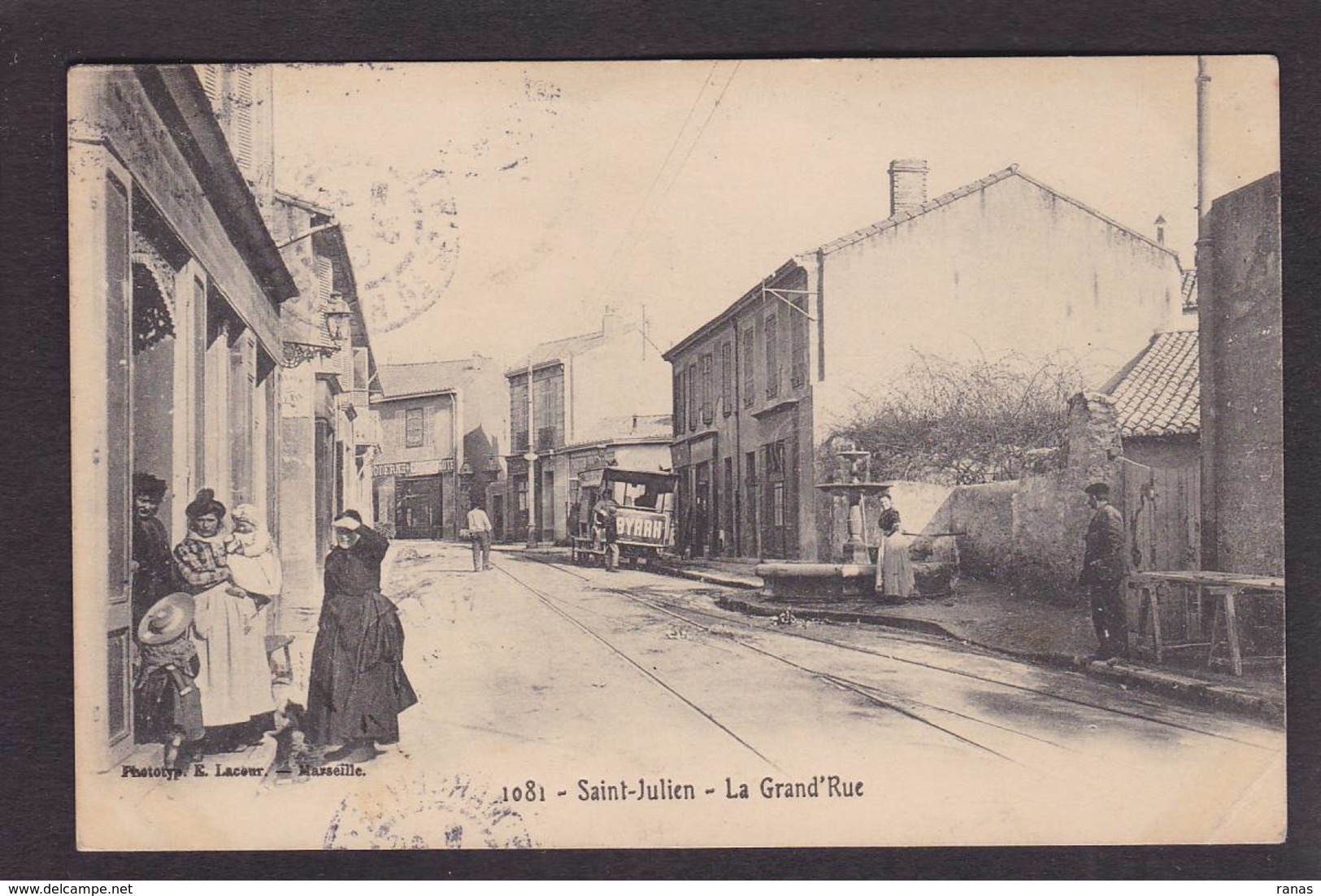 CPA Bouches-du-Rhône 13 Marseille Banlieues Saint Julien Camion Byrrh Circulé - Saint Barnabé, Saint Julien, Montolivet